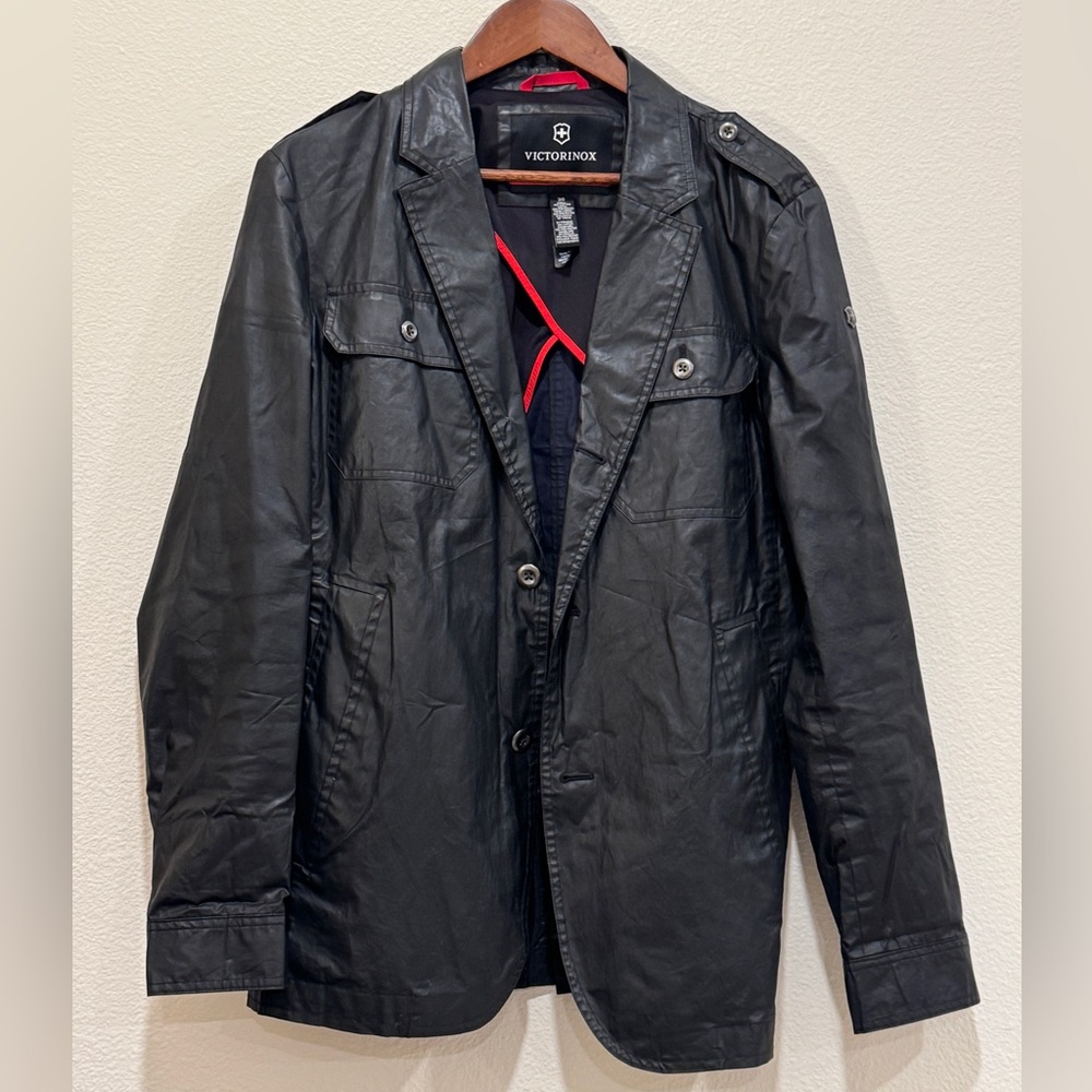 Victorinox Men's Black Military Field Jacket